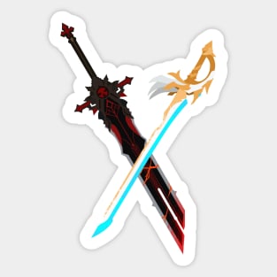 of fire and ice Sticker